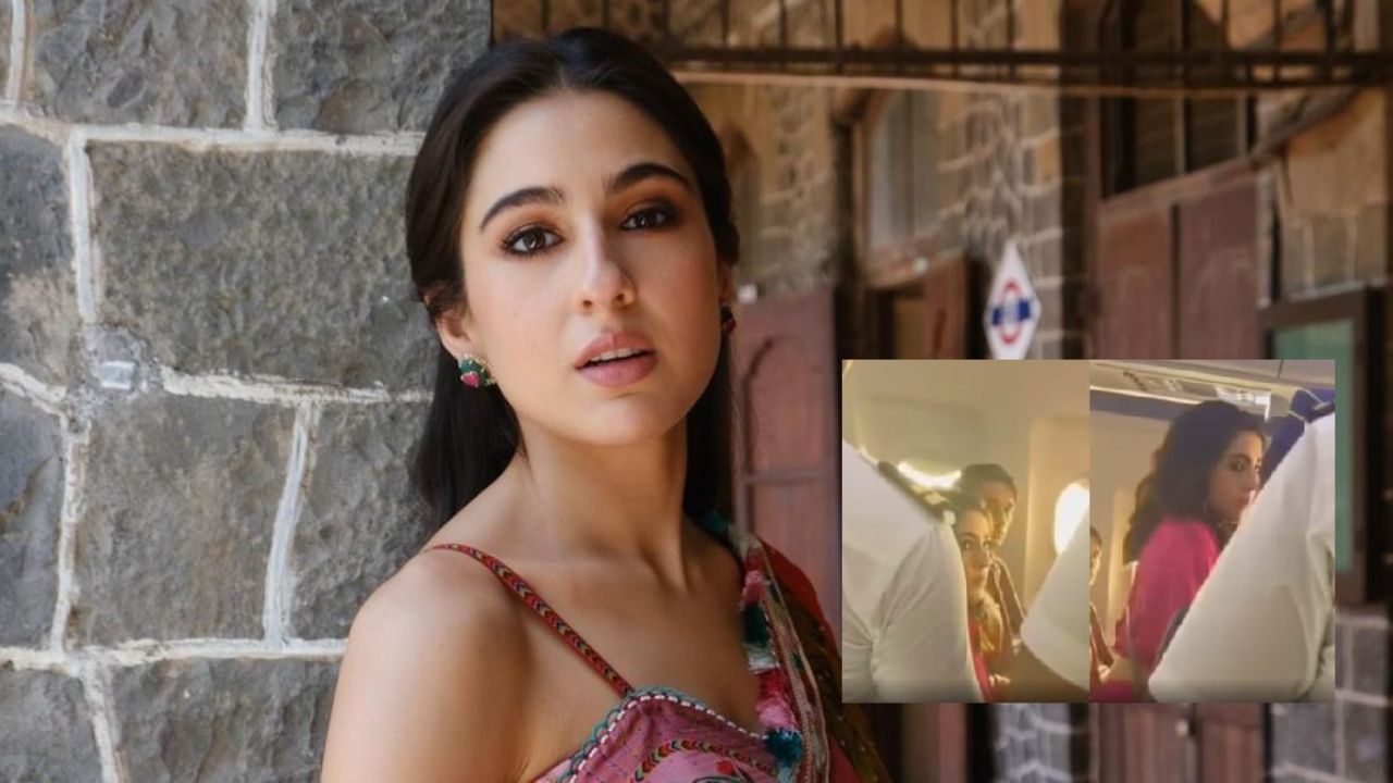 Sara Ali Khan का वीडियो वायरल, एयरहोस्टेस के कपड़ों पर जूस गिरने पर अभिनेत्री ने जताई नाराजगी